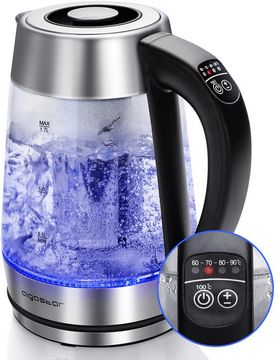 Hervidor Aigostar Cris con 5 niveles de temperatura e iluminacion LED